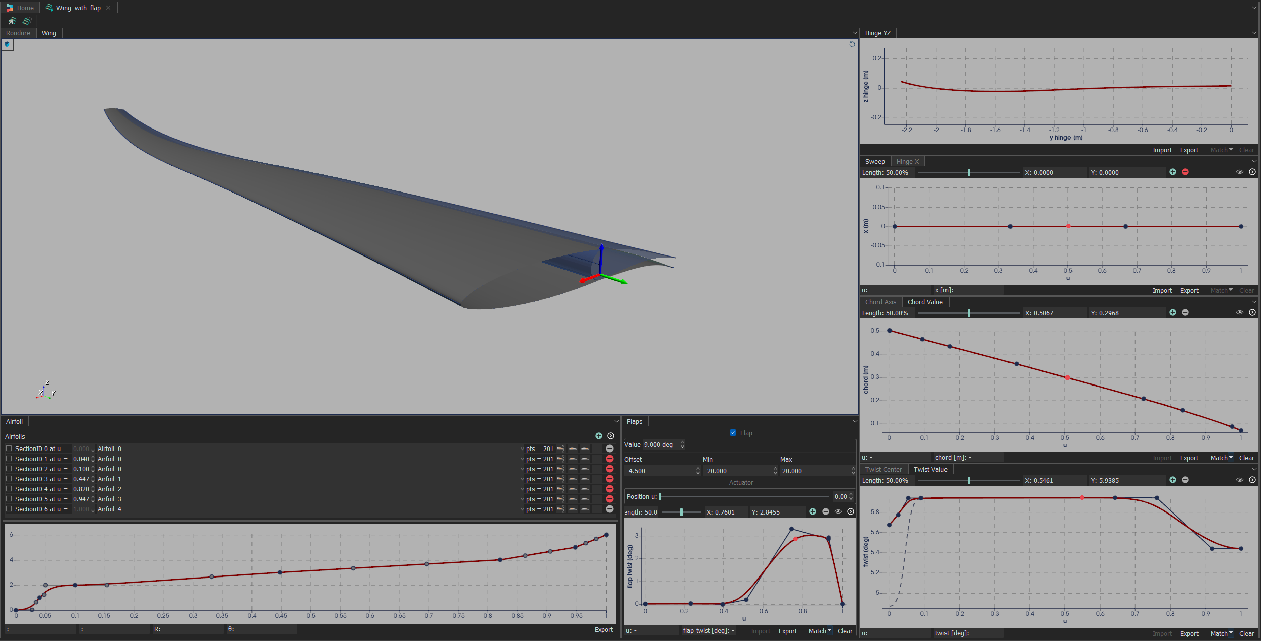 Parametric Wing
